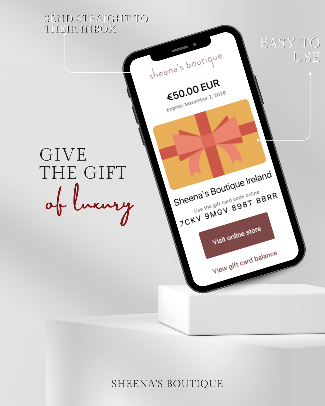 DIGITAL - Sheena's Boutique Gift Card