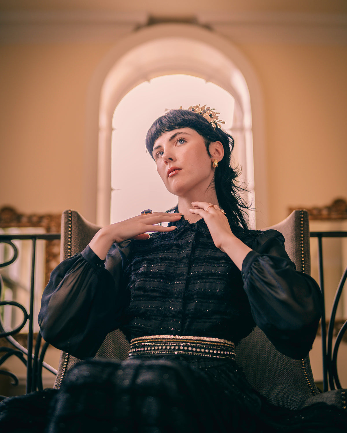 Sara Roka Long Sherisse Black Dress