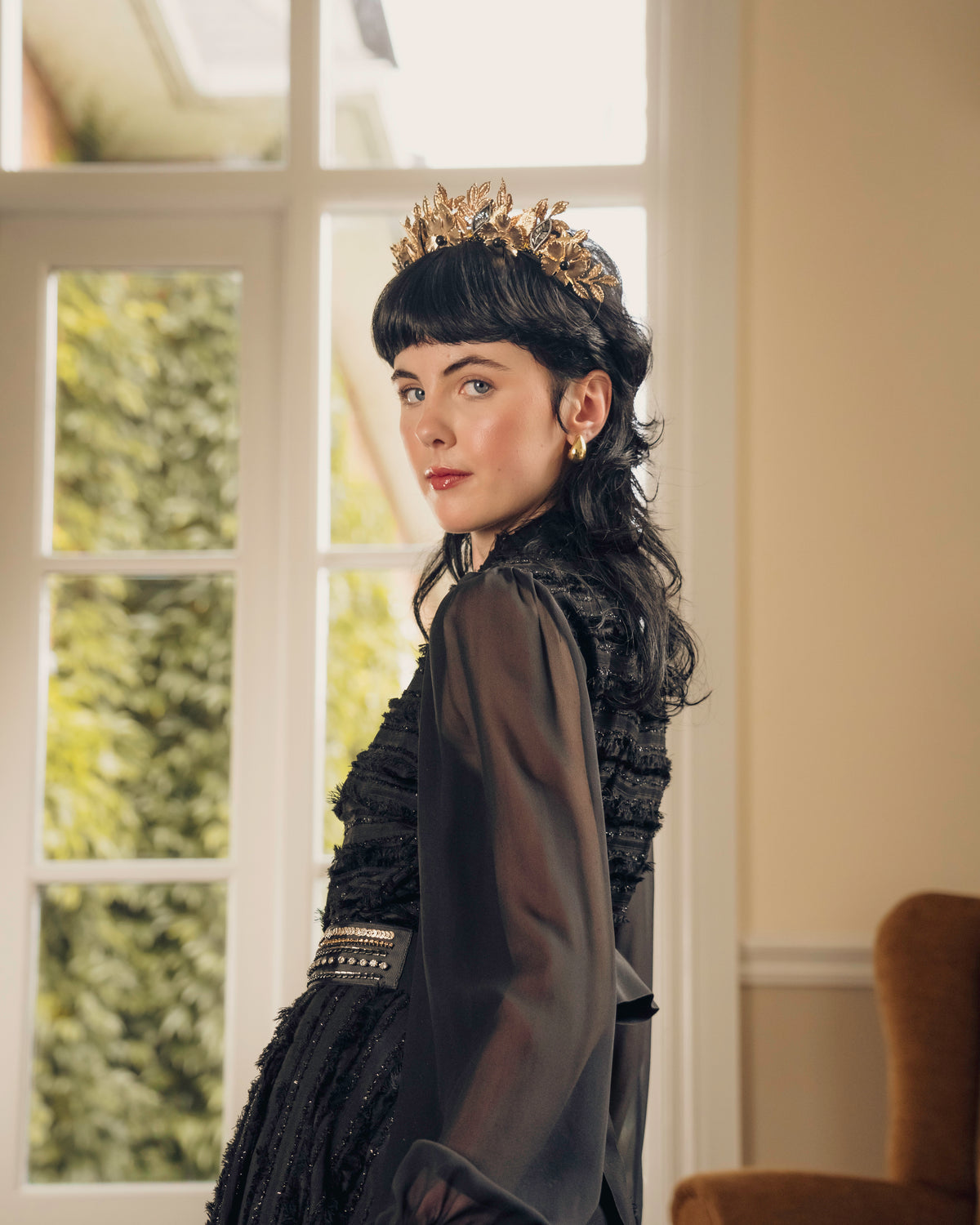 Sara Roka Long Sherisse Black Dress