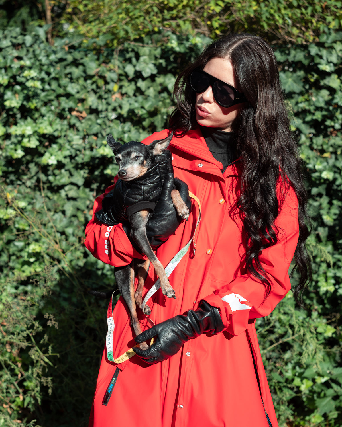 Sheena's Waterproof Hooded Raincoat -  Red