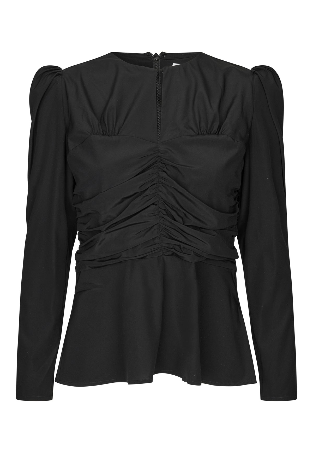 Dea Kudibal Afia Black Shirt With Gathering At Waist