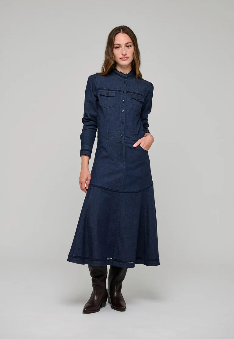 Dea Kudibal Augusta Chambray Blue Denim Dress