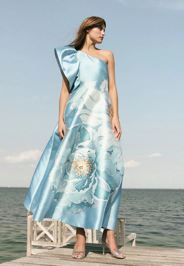 Dea Kudibal Flornette-Rosea Plena Skyway One Shoulder Dress