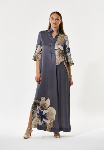 Dea Kudibal Helga Bella Donna Steel Silk Dress