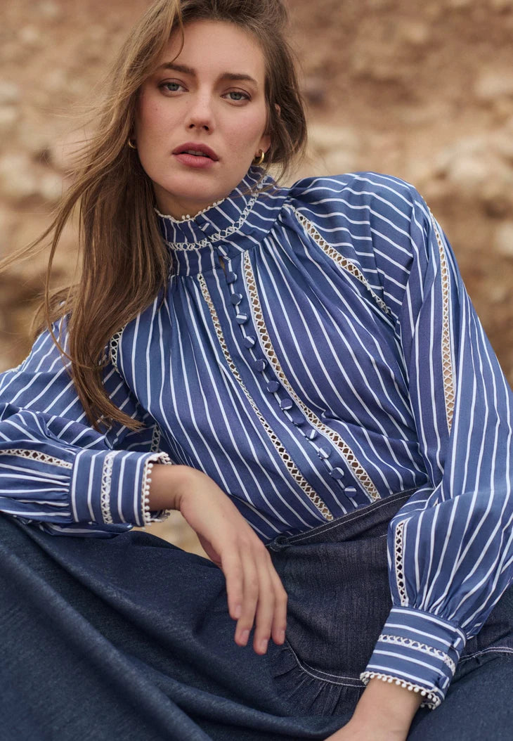 Dea Kudibal Monia Blouse With Stand Collar