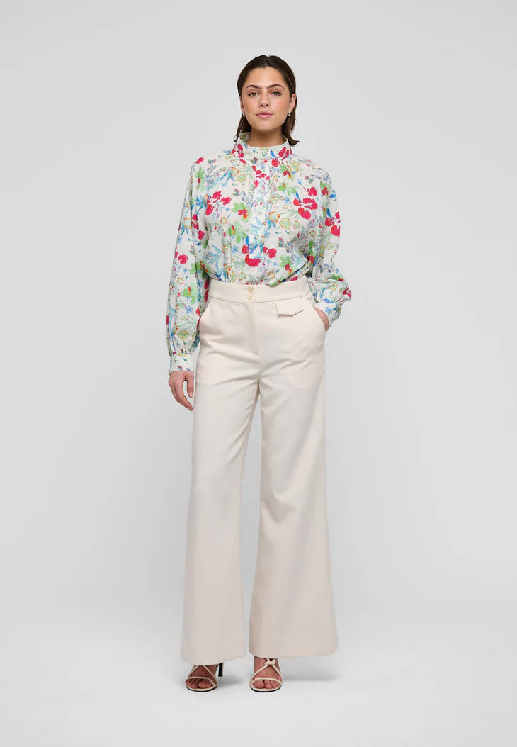 Dea Kudibal Nicola Shirt Fleurette Leche With Sleeve Detail