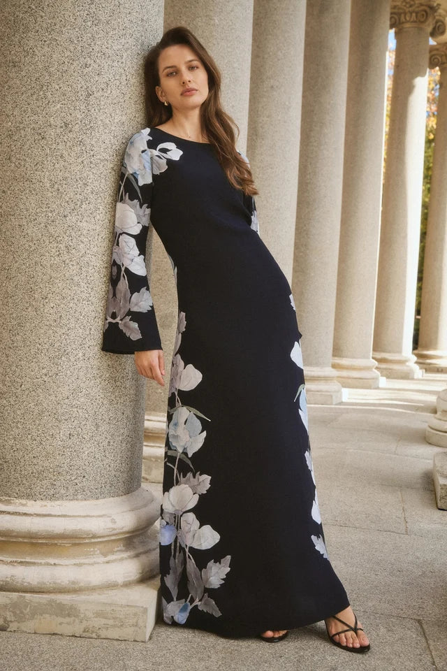 Dea Kudibal Nicole Reverie Midnight Dress With Boat Neck