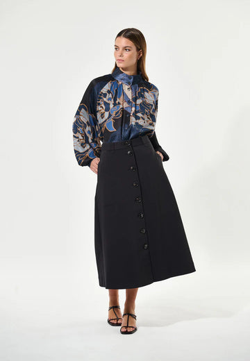 Dea Kudibal Nita Silk Alepidia Blue Blouse