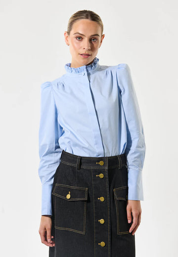 Dea Kudibal Roberta Delicate Oxford Cotton Light Blue Shirt