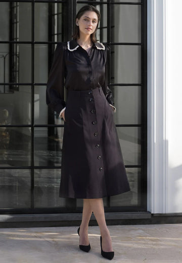 Dea Kudibal Roberta Uma Black Silk Blouse