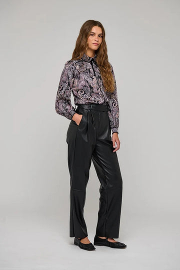 Dea Kudibal Roxanne Black Vegan Leather Trousers