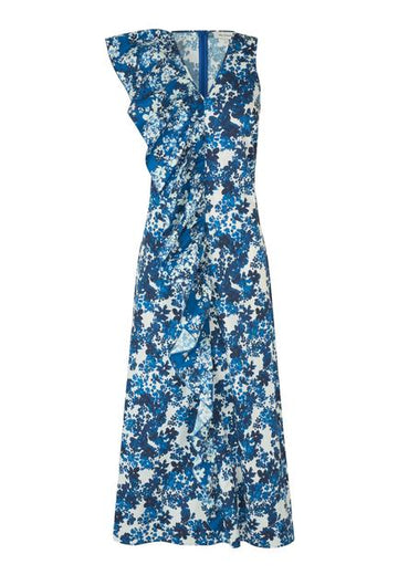 Dea Kudibal Thea Floret Mix Dress With Flounce Detail