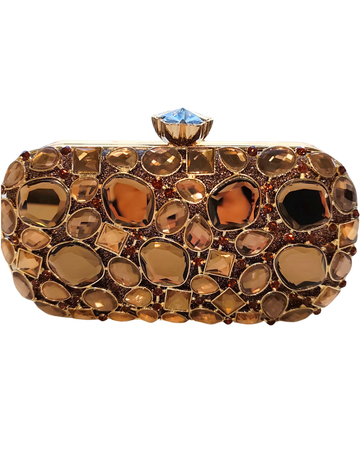 Dekers Shimo Shimo DDiamond Flower Bag - Gold