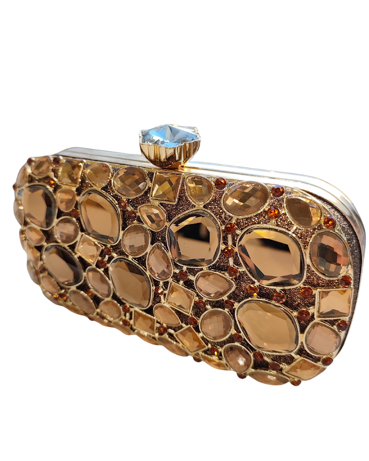 Dekers Shimo Shimo Diamond Flower Bag - Gold