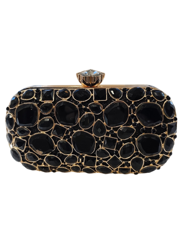 Dekers Shimo Shimo Diamond Flower Bag Black