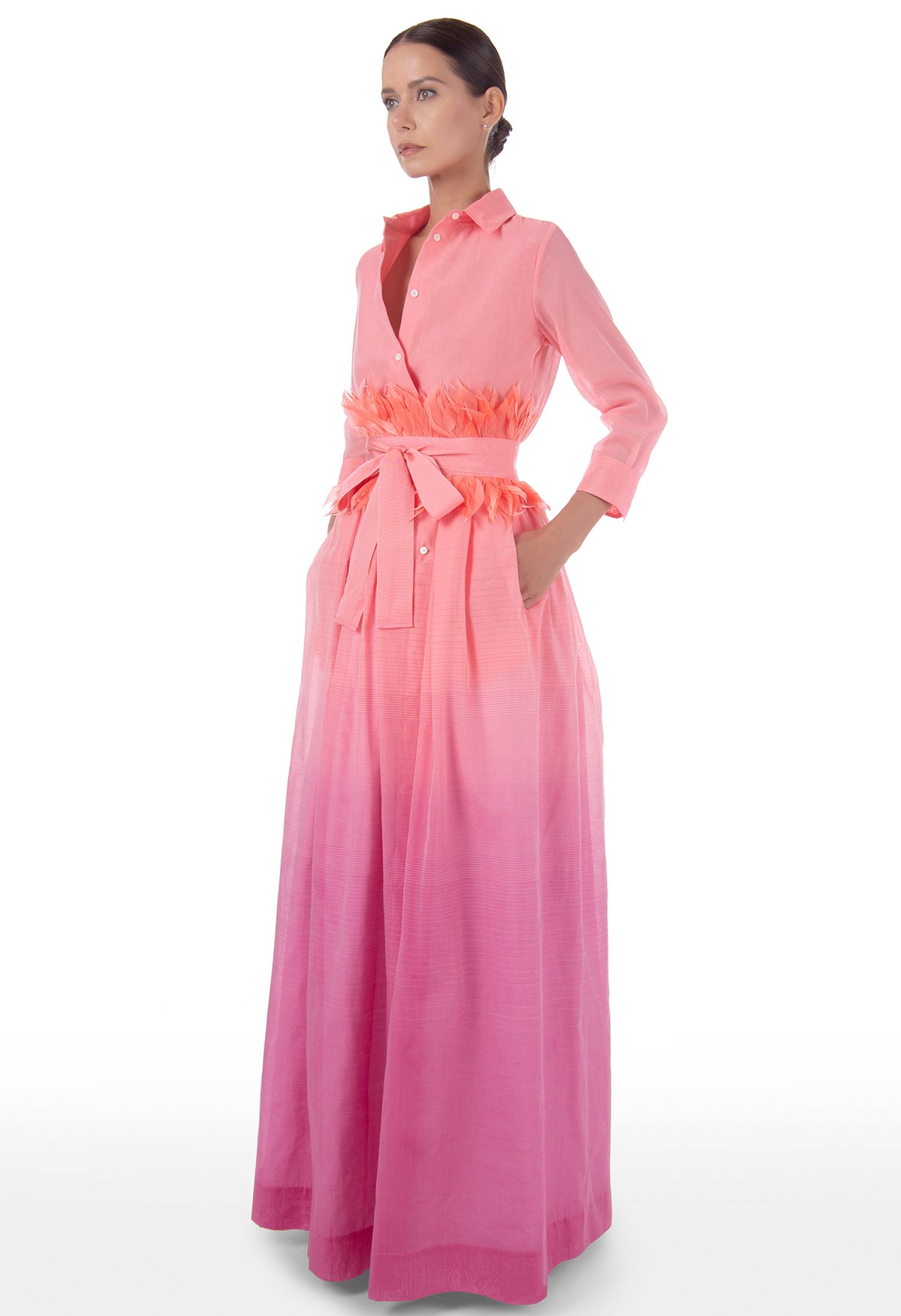 Sara Roka Elena Long Floor Length Dress