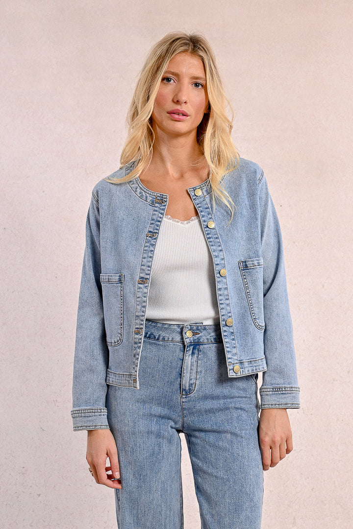 Molly Bracken Light Blue Denim Jacket