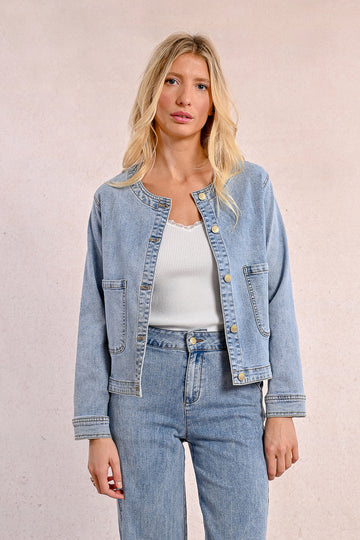 Molly Bracken Light Blue Denim Jacket
