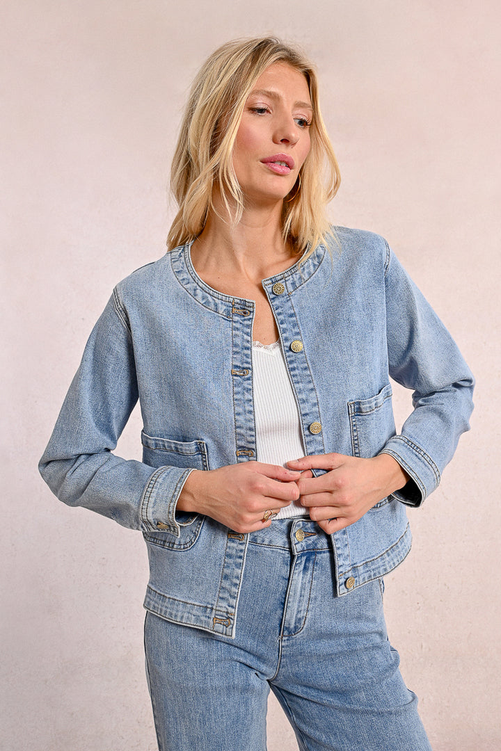 Molly Bracken Light Blue Denim Jacket
