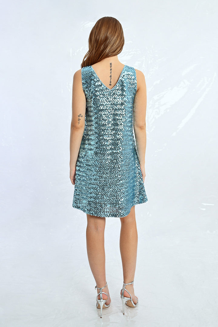 Molly Bracken Turquoise Young Ladies Knitted Dress
