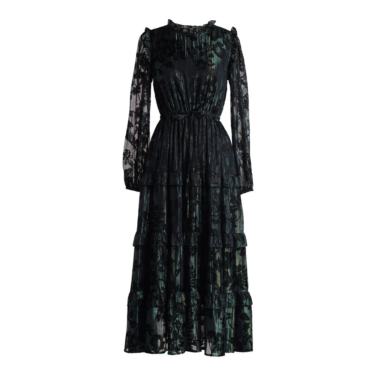 Emily Lovelock Maxine Lurex Jacquard Dress