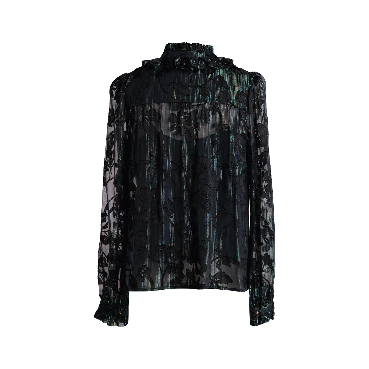 Emily Lovelock Juliet Lurex Jacquard Blouse
