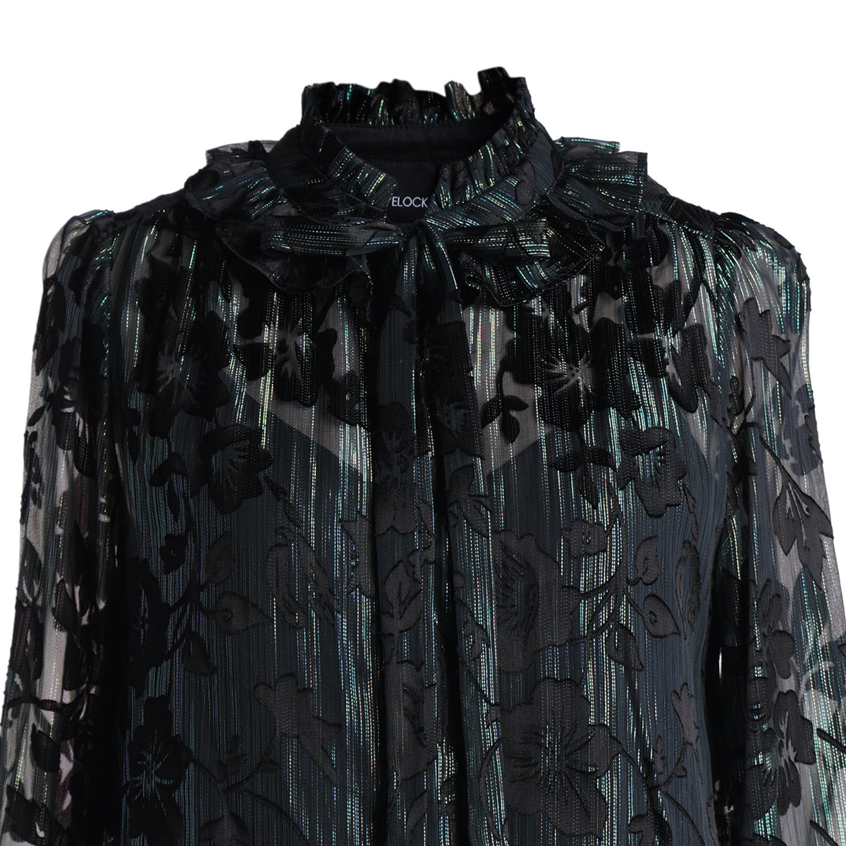 Emily Lovelock Juliet Lurex Jacquard Blouse