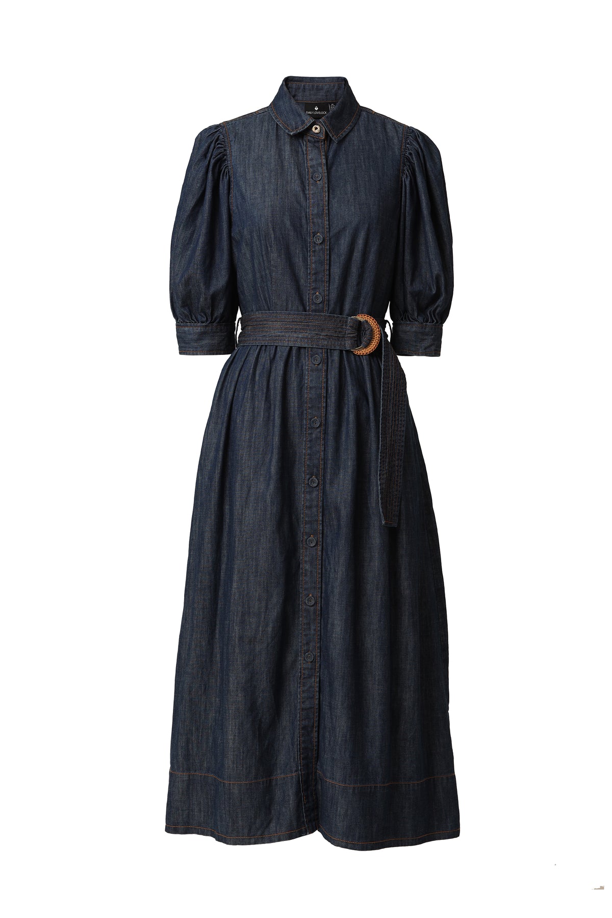 Emily Lovelock Veronica Blue Denim Dress