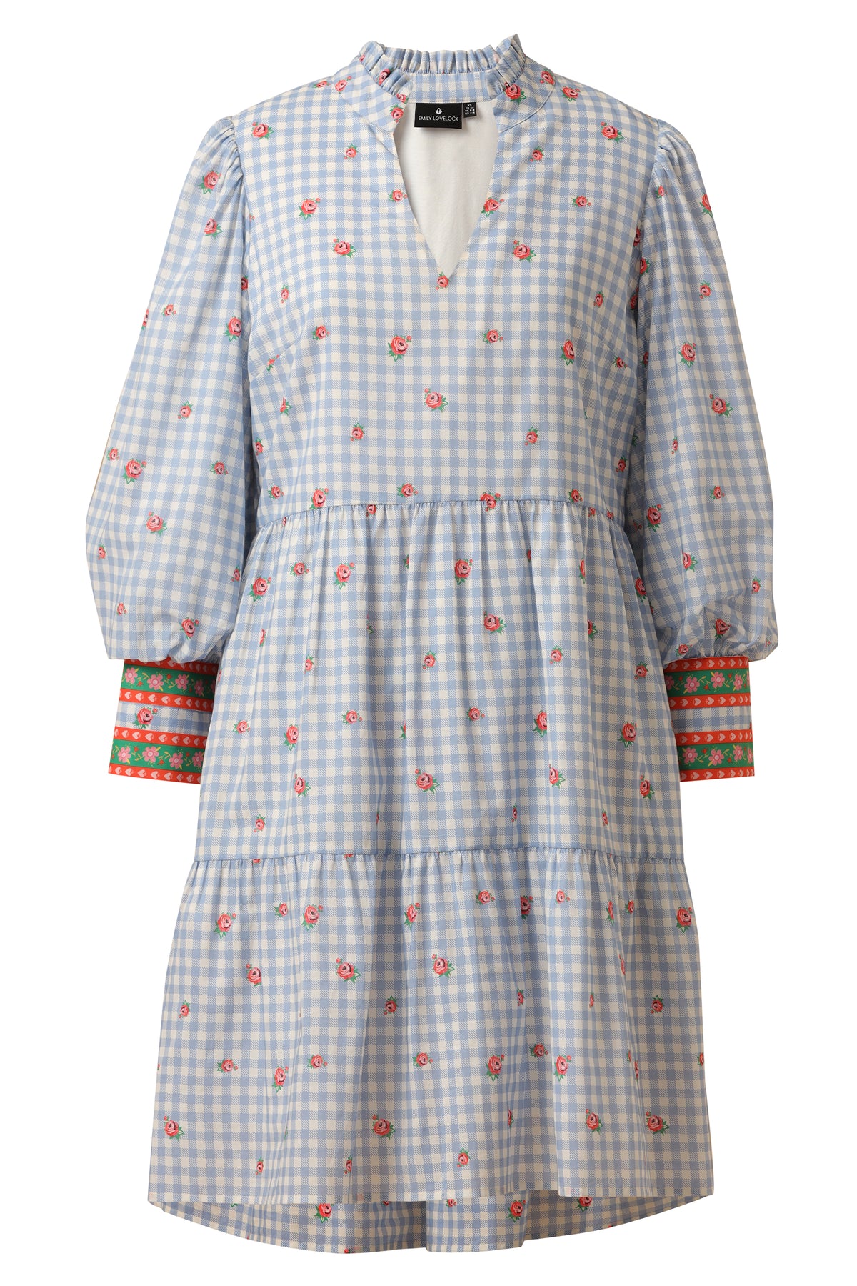 Emily Lovelock Chambray Blue Jenny Print Max Dress