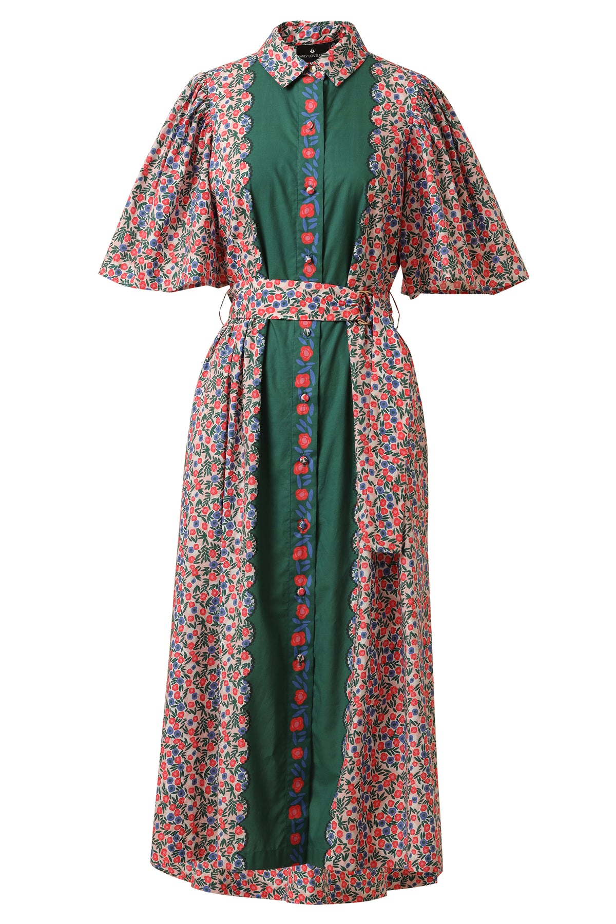 Emily Lovelock Veiled Rose Organic Cotton Holly Dress