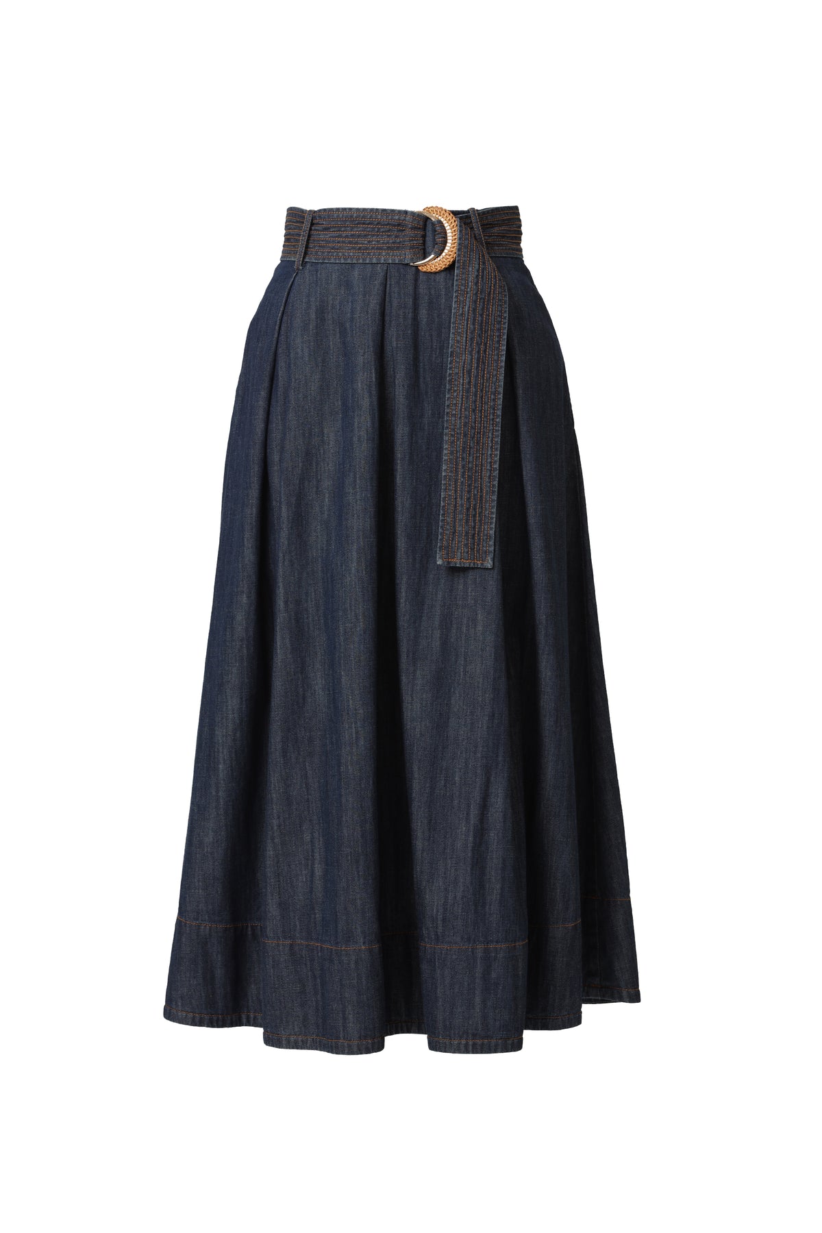 Emily Lovelock Denim Blue Zelda Skirt