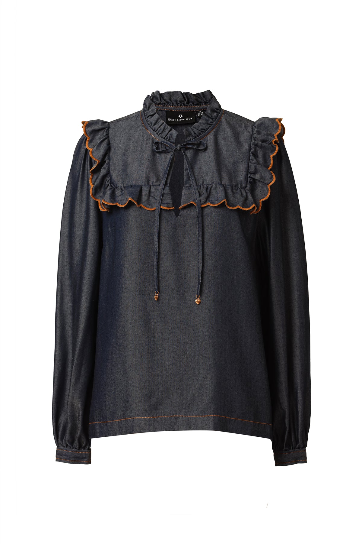 Emily Lovelock Blue Denim Blouse