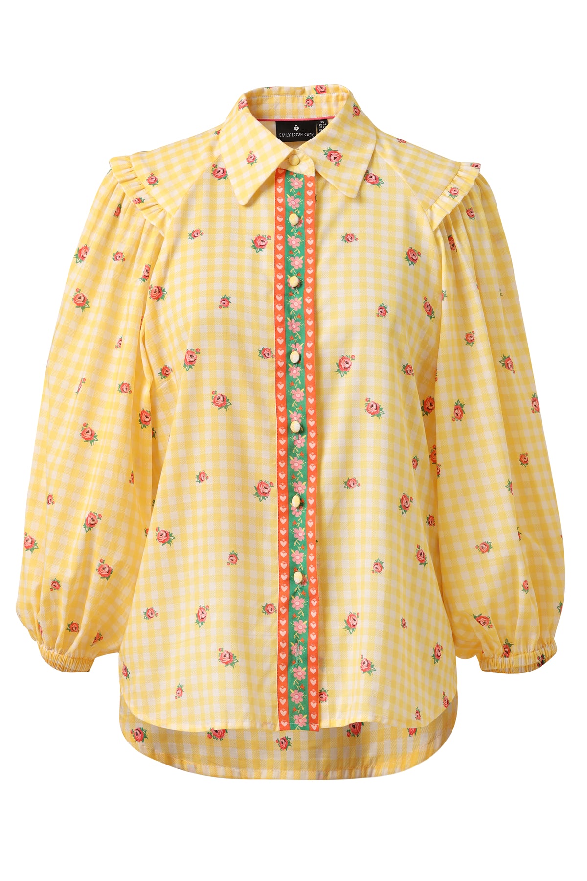Emily Lovelock Lemon Drop Edie Print Blouse