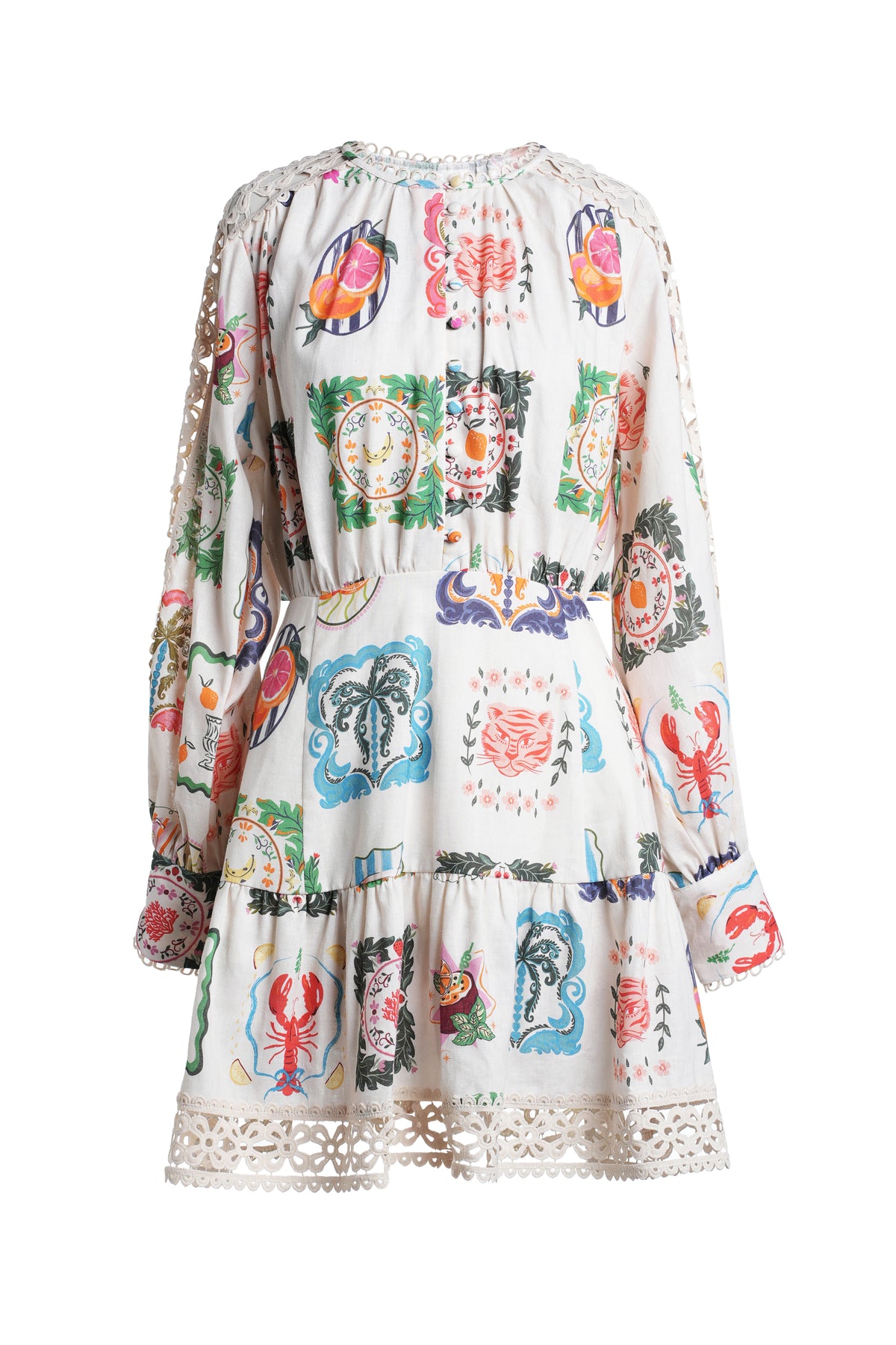 Emily Lovelock Elora Chalk Dress