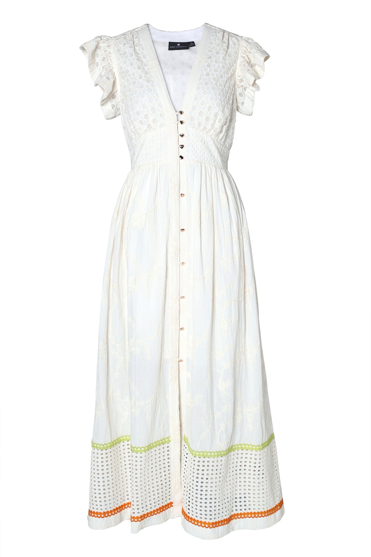 Emily Lovelock Madeline Ivory Dress