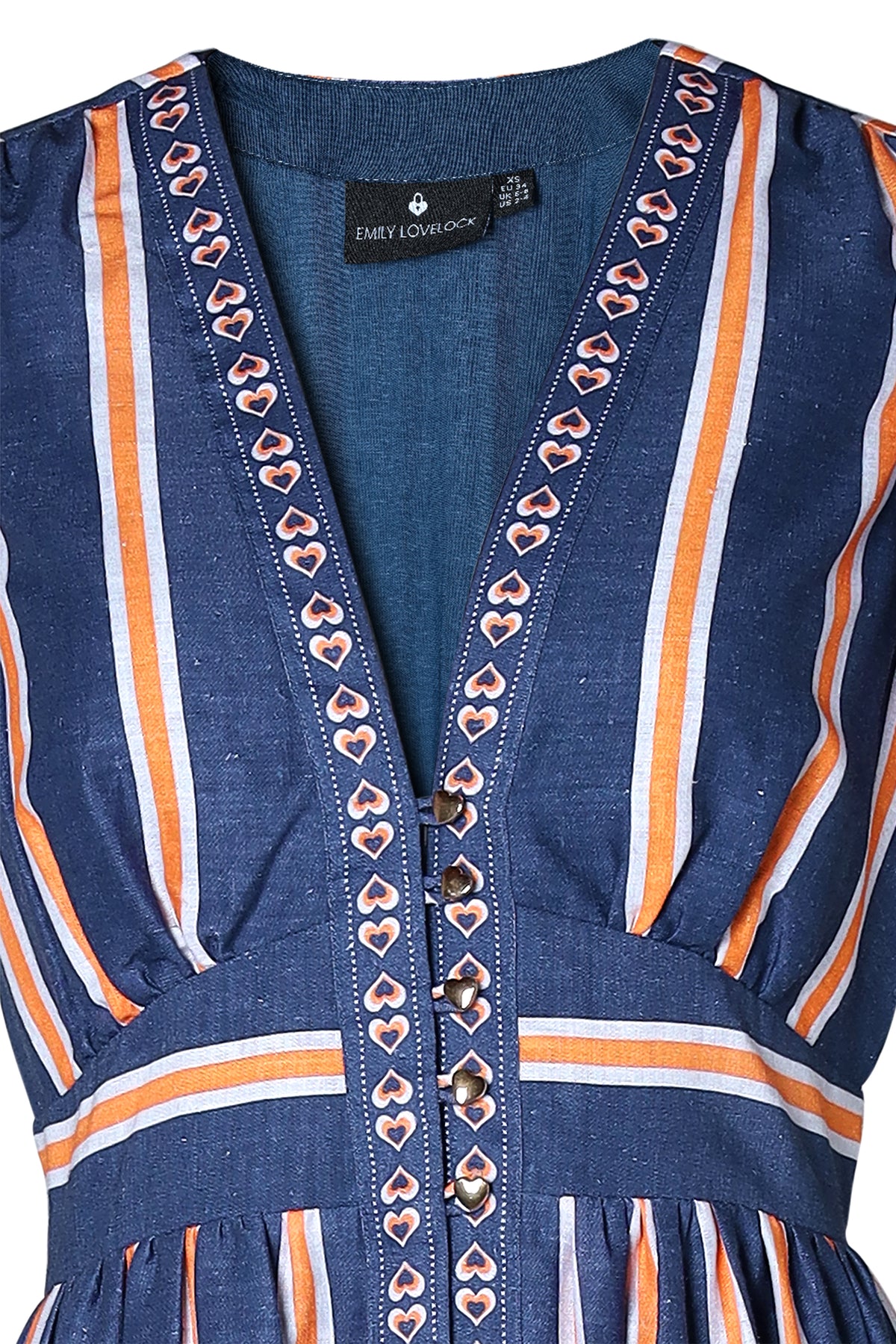 Emily Lovelock Madeline Deep Cobalt Blue Dress