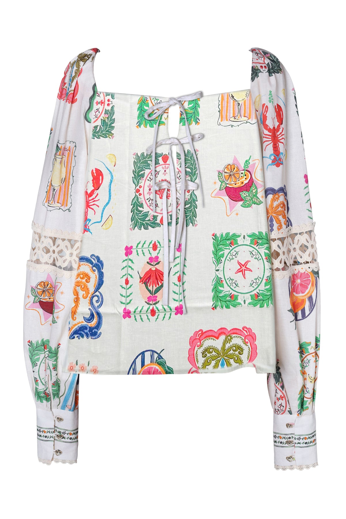 Emily Lovelock Rosie Chalk Blouse