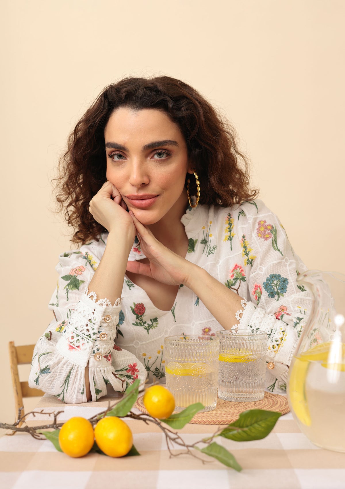 Emily Lovelock Hailey White Blouse