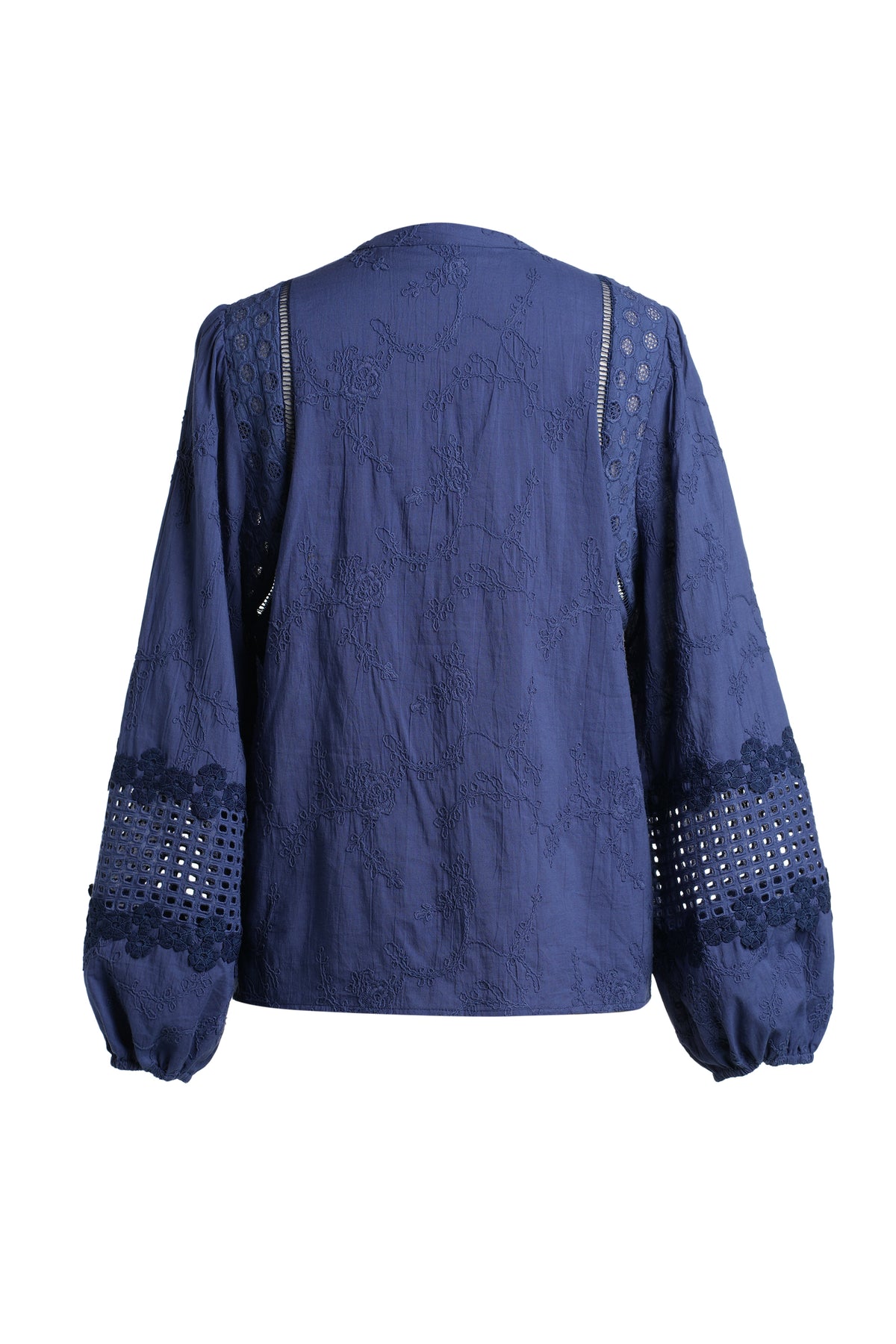 Emily Lovelock Martha Deep Cobalt Blue Blouse