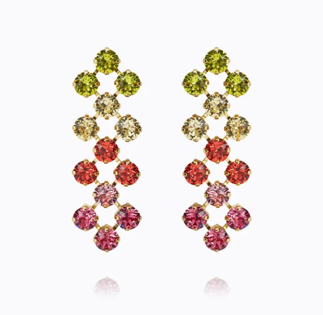 Caroline Svedbom Livia Earrings Gold Tropicana Combo