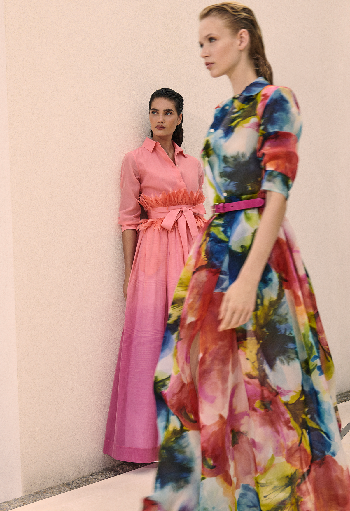 Sara Roka Elena Long Floor Length Dress