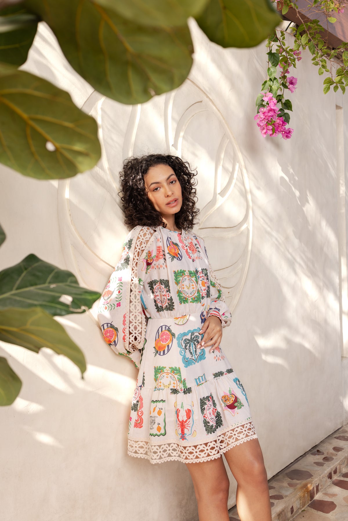 Emily Lovelock Elora Chalk Dress