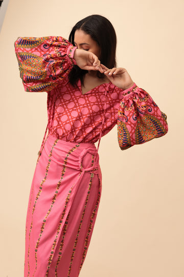 Emily Lovelock Emma Pink Blouse