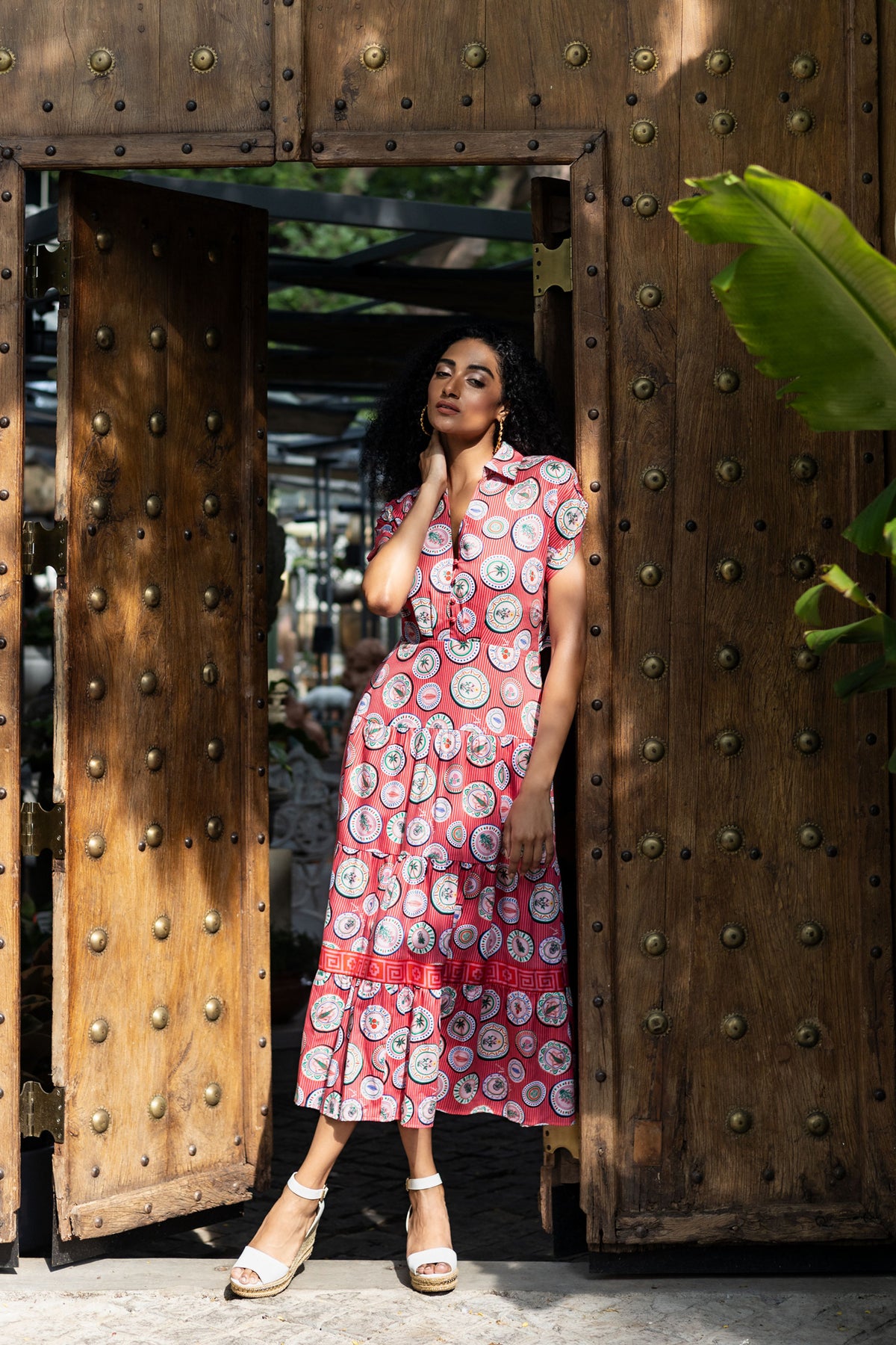 Emily Lovelock Flame Scarlett Red Giana Dress