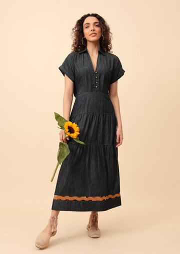 Emily Lovelock Giana Blue Dress