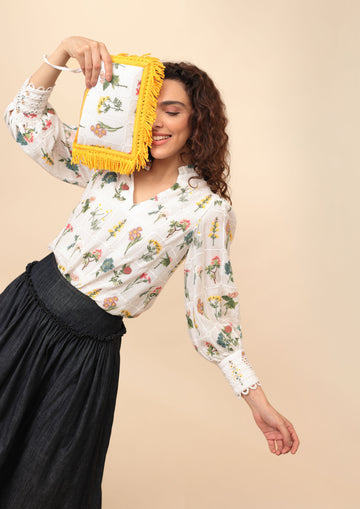 Emily Lovelock Hailey White Blouse