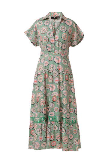 Emily Lovelock Jelly Been Green Giana Dress