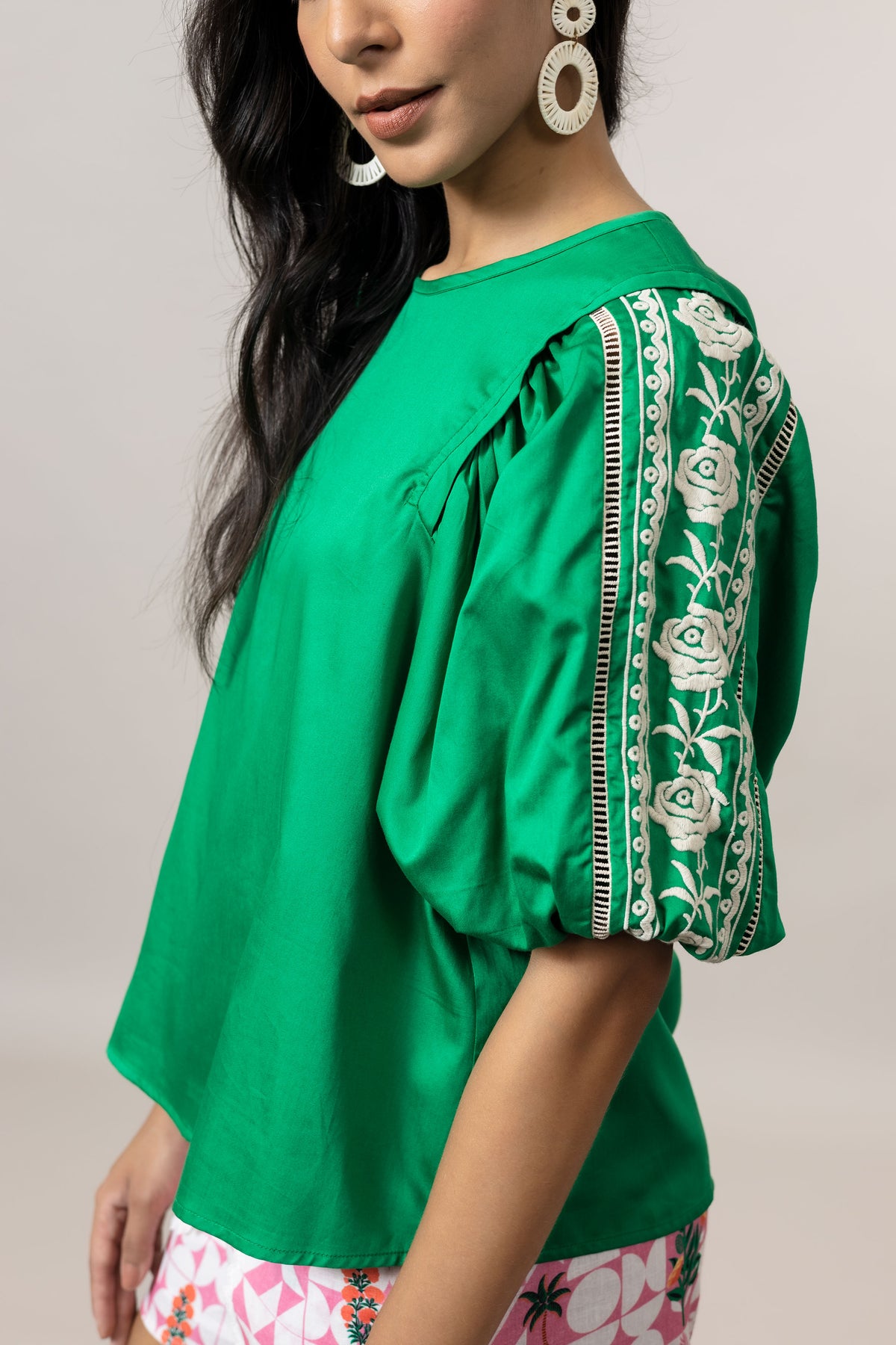 Emily Lovelock Nora Jelly Bean Blouse