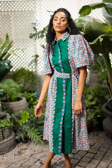 Emily Lovelock Veiled Rose Organic Cotton Holly Dress