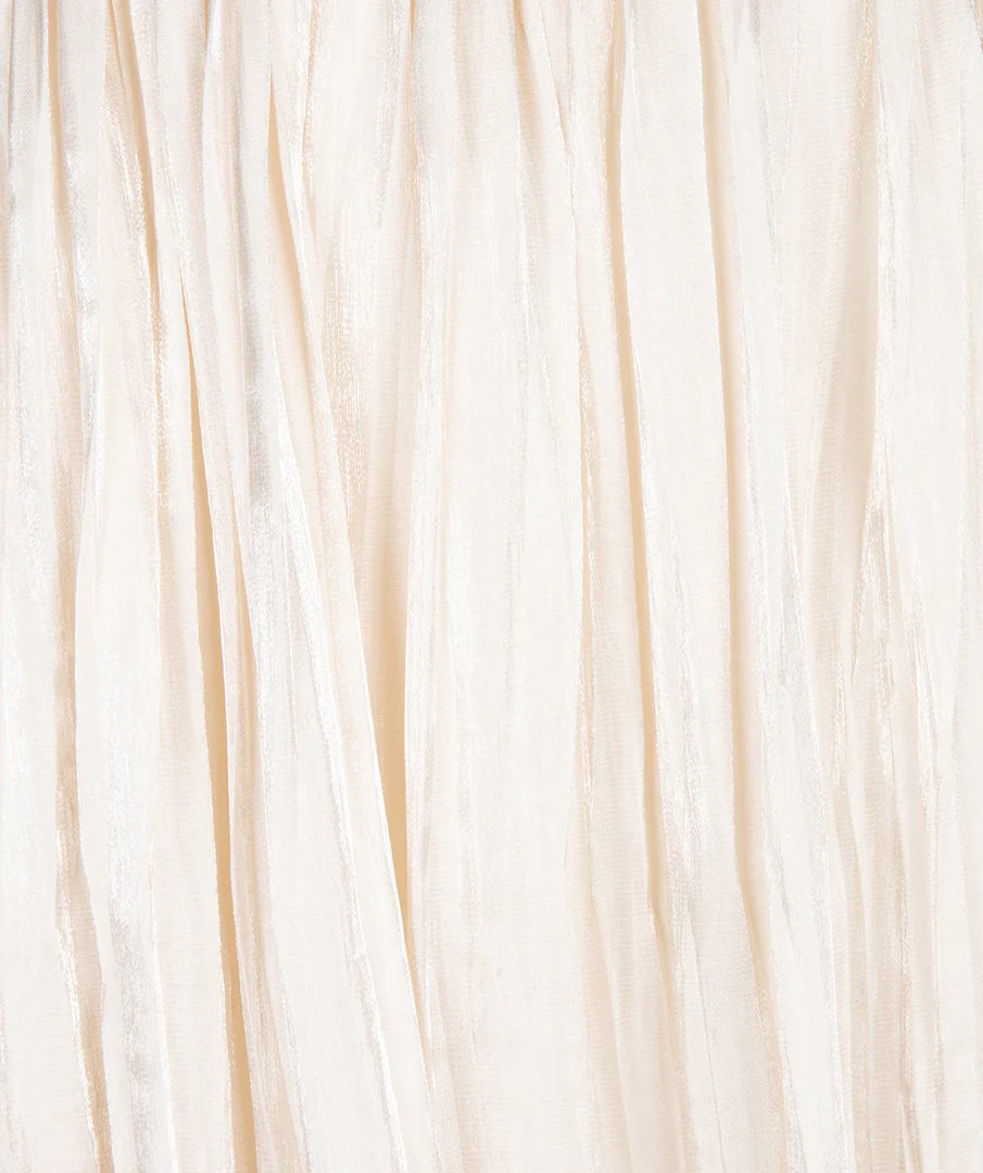 Esqualo Champagne Crinkly Skirt